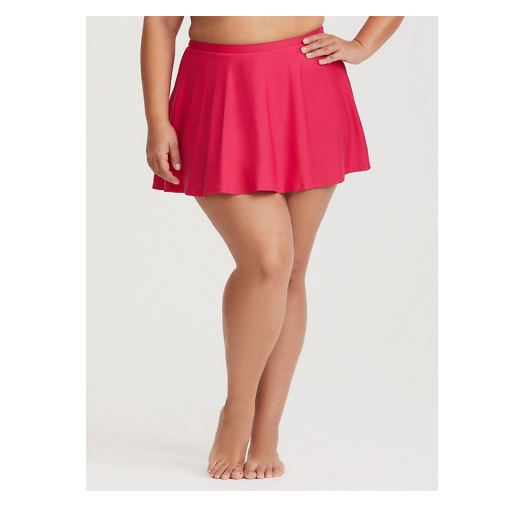 NWT Torrid pink swim skirt.
